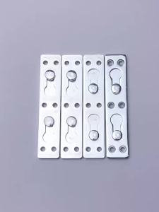 20254Pcs Wood Bed Rail Hanging Bracket Connector Fastener Rectangle Steel Conceal Hanger