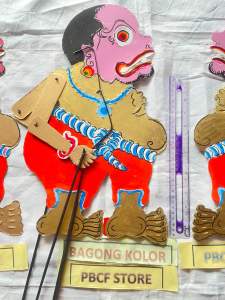 Wayang kertas BAGONG KI SENO SEMAR GARENG PETRUK BAGONG
