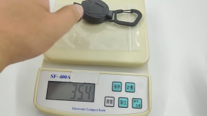 Heavy Duty Retractable Keychain - Carabiner with 31.5" Steel Cable for Badge Holder