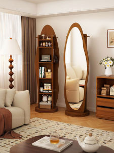 SAMEDREAM | Rotatable Dressing Mirror with Magazine Rack