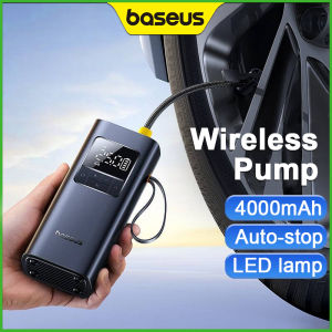 Baseus Mini Tire Pump Wireless Air Inflator Rechargeable Air Compressor For Car Motorcycle Bicycle Electric Air Pump