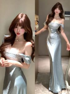 CHANGTONG | Elegant Stylish Acetate Satin Dress