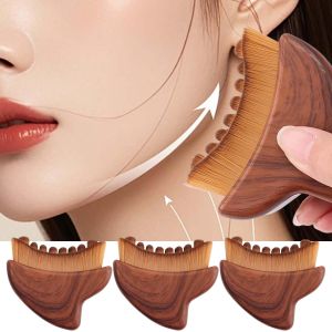 Portable Face Contour Brush Lymphatic Drainage Massager for Face Ergonomically Designed to Fit The Skin Precisely Neck Relieve Muscle Pain Gentle Skin-Friendly Spa Tool
