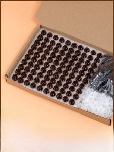 High-End Gift Box Set of 100 Glass Mini Empty Bottles 1ml for Essential Oils And Perfume Portable Liquid 2ml Beauty Tools