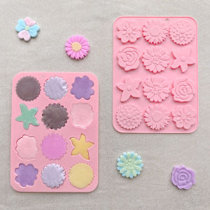 แม่พิมพ์ซิลิโคนช็อคโกแลตรูปดอกไม้ 12 หลุม เหมาะสําหรับคุกกี้ DIY แม่พิมพ์ช็อคโกแลต ลูกอม แม่พิมพ์ตกแต่งเบเกอรี่เค้ก