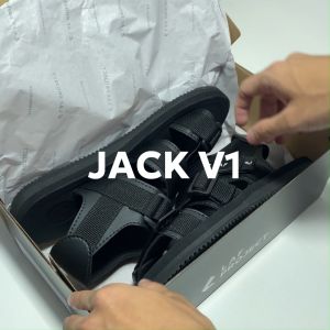 Sandal Gunung Pria Wanita Hiking Haji Umrah Casual Full Black Jack V1 LAF Project