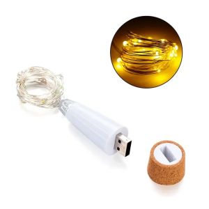 Đèn Dây LED Trang Trí Trong Nhà 2m Với 20 Đèn Chai Nút Chai Sạc USB Dùng Cho Phòng Ngủ Tiệc Tùng Đám Cưới Giáng Sinh Trang Trí Nhà Cửa