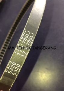 Vanbelt B32 Gerigi Tali Ban Kipas RPF 5320 Vpower Van Fan Belt B 32 Gigi V- Pan Panbelt Fanbelt B-32 Bergerigi Vpower
