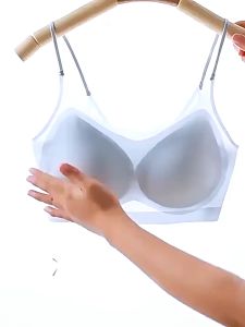 M-4XL wire-free bra ultra-thin one-piece vest-style underwear womens breathable and comfortable wire-free bra hot-pressed adhesive bra