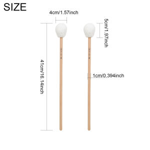 IRIN | IRIN Malimba Hammer Cashmere Rubber Hammer Head Beech Wood Handle Color Suitable For Performance Percussion Instrument Parts