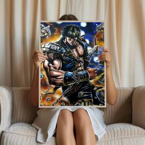 Comics Fist Of The North Star Self-adhesive Art Poster Whitepaper Prints Posters Artwork Aesthetic Art Wall Painting
