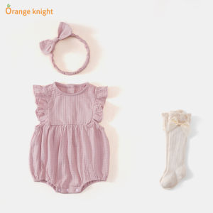 ชุดฤดูร้อนสำหรับเด็กทารกสไตล์เกาหลีชุดวันพีซสำหรับเด็กแรกเกิดและเด็กผู้หญิงชุดคลุมก้นทรงสามเหลี่ยมที่นิยมในโลกออนไลน์เสื้อกล้ามแขนกุดสไตล์ตะวันตกชุดฮาร์ท