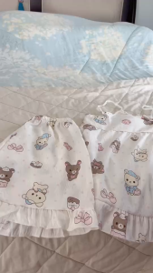 (มีของพร้อมส่ง) ชุดนอนผ้าฝ้ายคุณภาพดี， สีพื้นเรียบหรู ， มาพร้อมกับแผ่นรองหน้าอก， ขาสั้น+เสื้อกล้าม