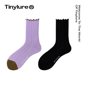 Hand Knitted Lace Socks Womens Mid-Calf Breathable Design Green Color No-Cuff Comfortable Cotton Blend Anti-Odor All Seasons