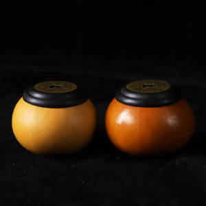 Crafts Inlay Small Calabash Natural Hulu Mouth Accessories Make Money Hand Pieces Ebony Cover Fine Ornaments Accessories