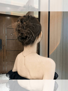 Kẹp Tóc Lông Vũ Màu Nâu Sang Trọng Cho Phụ Nữ Thời Trang Mùa Thu Đông Kẹp Tóc Cao Cấp Mới Về Phụ Kiện Tóc Thời Trang