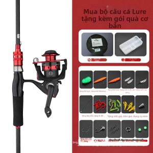 JUQINWANG | Bộ Cần Câu Lure Carbon Dài và Máy Câu
