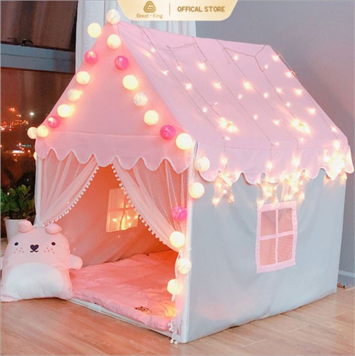 Spacious Play Tent for Kids Girls Baby Indoor and Outdoor