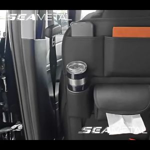 Ghế sau ô tô Tổ SEAMETAL chức Túi lưu trữ bằng da PU Thảm đá Ghế phụ kiện nội thất