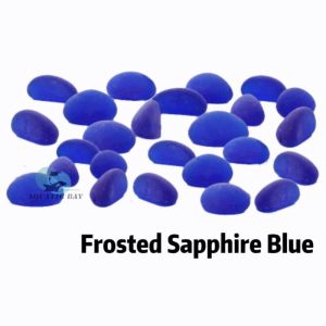 【New】500G Aquarium Fish Tank Blue Ocean Glass Stone Decorative Ornaments Landscaping Bead Fluorescein Crystal Stone