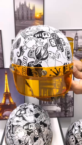 Mũ Bảo Hiểm Nửa Đầu NAPOLI Lên Tem Báo /Bảo Hành 12 Tháng