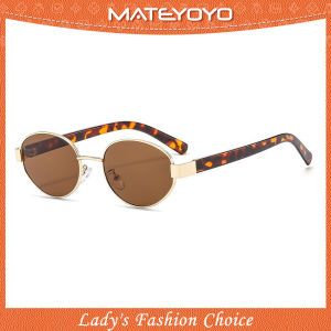 MATEYOYO แว่นตากันแดดขับรถแว่นกันแดดย้อนยุคสำหรับชาย-หญิงผู้หญิงแว่นกันแดดกรอบวงรี UV400แว่นกันแดดป้องกันแสงแดดช้อปปิ้งขี่จักรยานวิ่งตกปลา