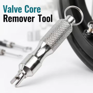 Cờ lê van lốp inox đa dụng có vòng khóa dụng cụ tháo lắp lõi van phụ kiện sửa xe ô tô xe máy