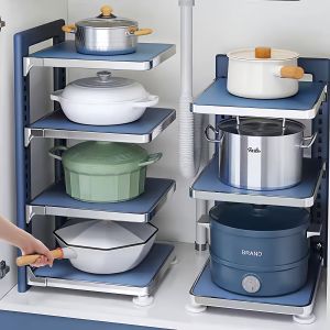 YUYOU | Kitchen Pot Organizer Shelf Multi-layer