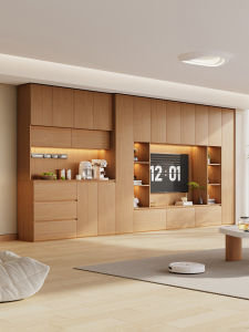 Home Living Room Modern Minimalist Oak TV Cabinet