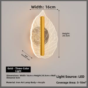 DENGGUANGYE | Luxury Bedside Wall Light for Bedroom Passage
