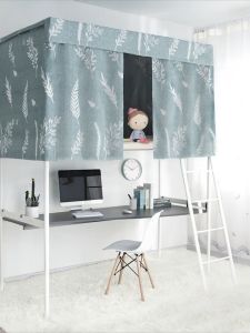 1.35*2M ดหอพักนักศึกษาผ้าม่านหอพักวิทยาลัยเตียงเดี่ยวชั้นบนเตียงสองชั้น