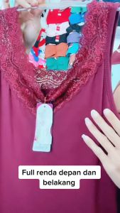 Camisol Wanita Miranda Renda 7369 Bahan Rayon Spandex Adem