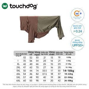 Touchdog | Quần Áo Chó Chống Côn Trùng Bụi Bẩn Chống Nắng