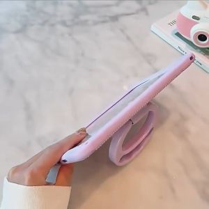 Soft Case + Strap iPad Mini 1/2/3/4/5 | iPad Mini 6 | iPad 5/iPad 6/iPad Air 1/Air 2/Pro 9.7 | iPad 7/8/9/10.2 | iPad Air 4/Air 5 10.9/Pro 11 2018/2020 Soft Case Rotary Stand Plus Lanyard Motif Sanrio Karakter My Melody & Lotso