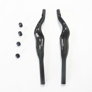 3K Full Carbon Bicycle Rest TT Handlebar Special-shaped Clamp Triathlon Time Trial 35° For Aero Handlebar Extension With Clip