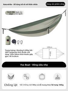 NatureHike | Hammock Dã Ngoại Nhẹ cho 2 Người Chống Lật