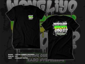 KAOS WONG LIYO NGERTI OPO // ZIIANS STORE // KATUN COMBED 24S