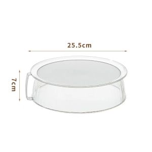 Food Grade Plastic Microwave Oven Splatter Cover High Temperature Resistant Bowl Lid Household Kitchen Essential Hot Dish Cover