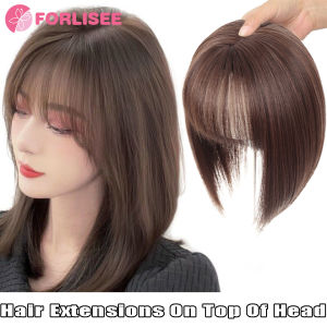 Synthetic Womens Wig Piece Womens Hair Piece 3D French Bangs Naturally Fluffy And Lightweight Seamlessly Covers White Hair