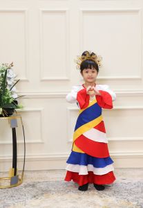 BAJU MERDEKA BUDAK PEREMPUAN PEPLUM JALUR GEMILANG DESIGN 2025# 4Y TO 12Y