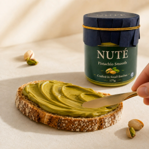 NUTE Pistachio Spread 175g | Less Sweet | Creamy Nut Spread | Pes Pistachio | Butter | Pistachio Butter Spread Sapu Roti | Dessert | No Preservatives | Jam