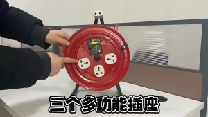 An LAN MALL【COD】Thickened mobile cable multi-functional heavy duty cable reel extension wire 15/30/50 Meters Power Cord Extension with Breaker reel and cable winding reel