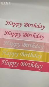 Happy Birthday Sash For Women Pink Satin Shoulder Strap Black Birthday Sash For Men 18th 21st 30th 40th 50th 60th Birthday Party Decoration Party Favors Etiquette Belt