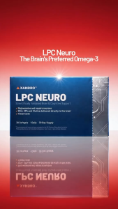 [SG61] LPC Neuro | Xandro Lab | High Bioavailable Omega-3 | DHA EPA Choline Astaxanthin | Brain and Eye Health | Enhances Memory Restores and Protects Neuron Anti-inflammatory Protection