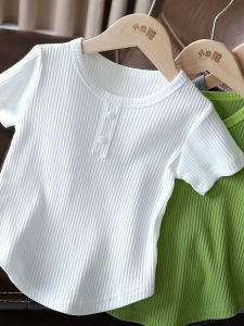Girls Sweet Breathable Short Sleeve T-Shirt