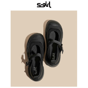 Giày Mary Jane Đế Phẳng Mũi Tròn Nhẹ Thoải Mái Thoáng Khí Mùa Xuân 2024 Phong Cách Mới Giày Đơn Thời Trang Cho Nữ