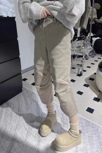 High Waist Straight Leg Jeans Womens Loose Wide Leg Pants Autumn New Style Pear Shape Slimming Eighteen Straight Tube Pants