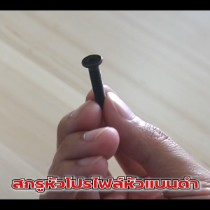 สกรูโปรไฟล์หัวแบนดำ M5 (จำหน่ายแบบแพ็ค) ราคาถูกสุด!!! มีความยาวให้เลือกได้หลากหลาย แพ็คให้อย่างดี พร้อมส่ง!!!