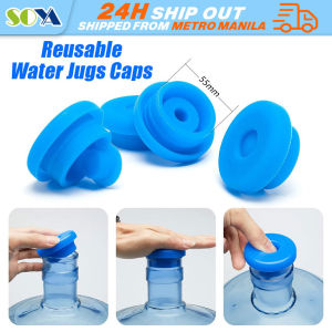 Replacement Water Bottle Silicone Safety Cover Tops Bucket Water Bottle Caps Anti Splash Jug Caps Reusable Bottle Plug Cap for 5 Gallon Water Jug Non-Spill Anti Splash Peel With Inner Plug Water Bottle Silicone Cover Jugs Cap