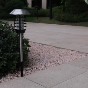 8LED Solar Lights OutdoorInsect Killer Mosquito Lamp3 IN 1 Security and Waterproof Lighting for YardPatioGardenLandscape
